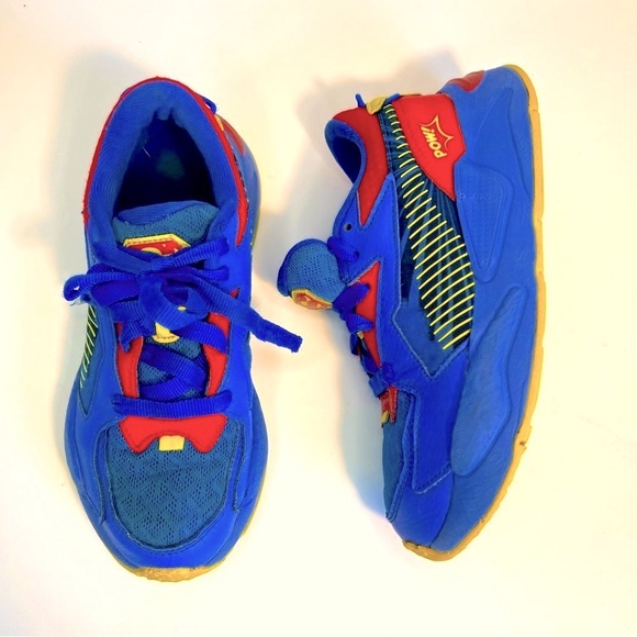 Puma Superman Lace Up  Toddler Boys Blue Sneakers Casual Shoes Size 3.5 - Picture 3 of 9